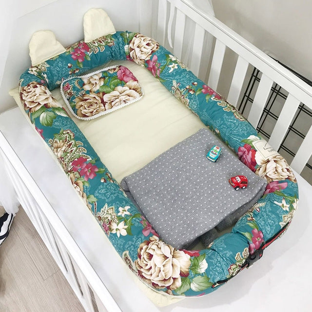 Simple Cartoon Cotton Infant Portable Mattress