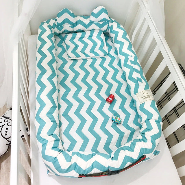 Simple Cartoon Cotton Infant Portable Mattress