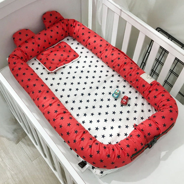 Simple Cartoon Cotton Infant Portable Mattress