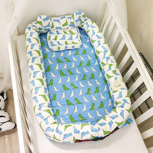 Simple Cartoon Cotton Infant Portable Mattress