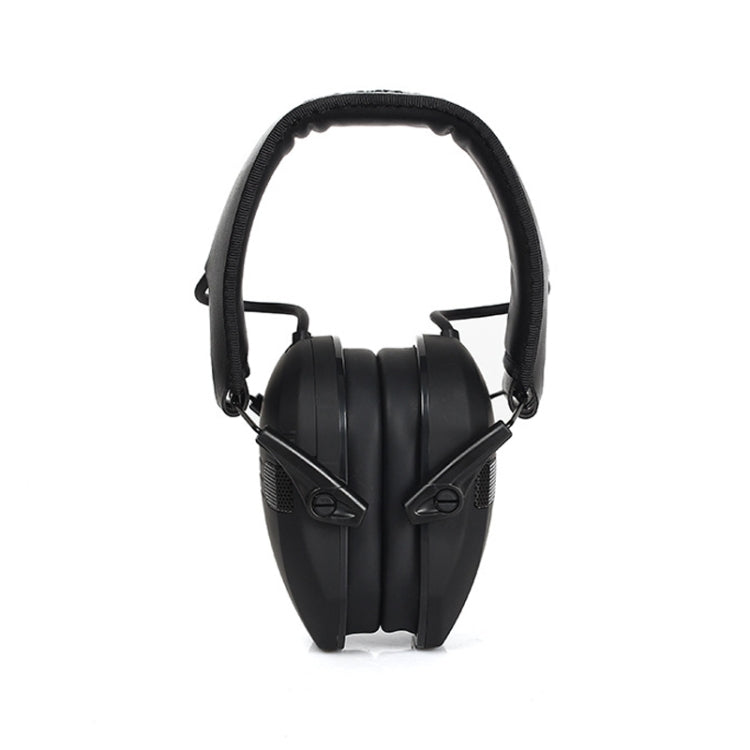 Outdoor Hunting Tactical Noise Cancelling Earphones Electronic Shooting Hearing Protection Foldable Earmuffs(Black)