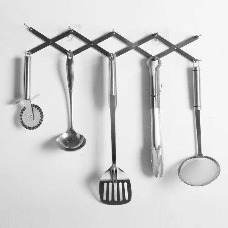 2 PCS Retractable Storage Rack Kitchen Foldable Multifunctional Steam Rack Stainless Steel Kitchen Utensil Rack