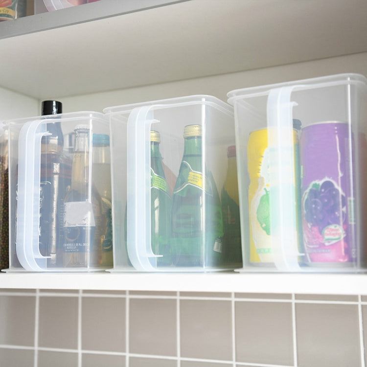 Cabinet Storage Box With Handle Kitchen Transparent Multifunctional Food Storage Box