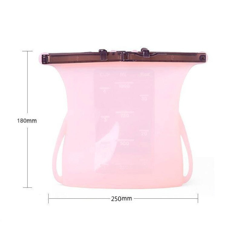 Food-Grade Silicone Fresh-Keeping Sealed Bag Meat & Fruit Kitchen Storage Freezer Bag