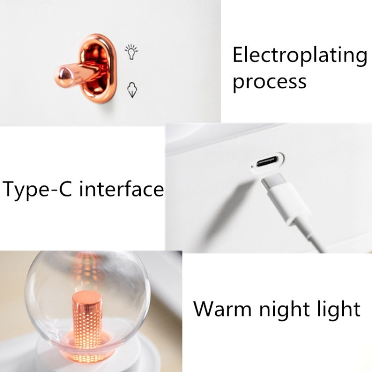 Qianxun Lamp 350ML Air Humidifier Household Mute Desktop Small USB Ultrasonic Air Purifier