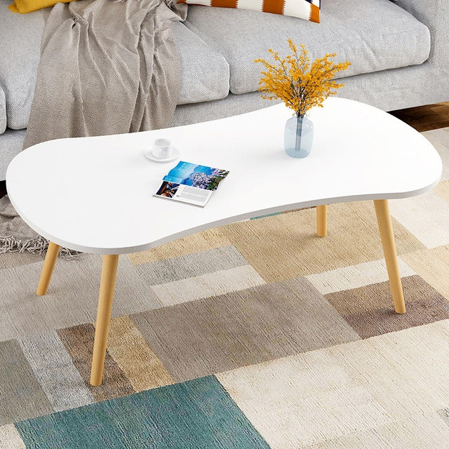 Cafe Tables Cafe Furniture Solid Wood Oval Coffee Table Sofa Side Table Assembly Desk