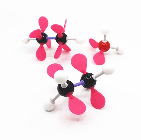Electronic Cloud Molecular Model Set Ethylene Ethane Water Electron Cl