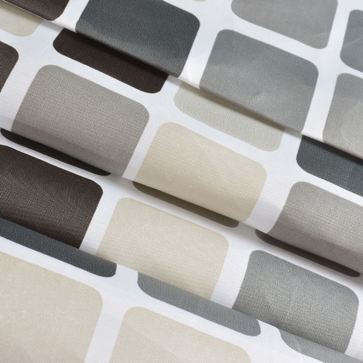 Waterproof And Mildew Curtain Plaid Texture Polyester Cloth Shower Curtain Bathroom Curtains, Size:120x200cm