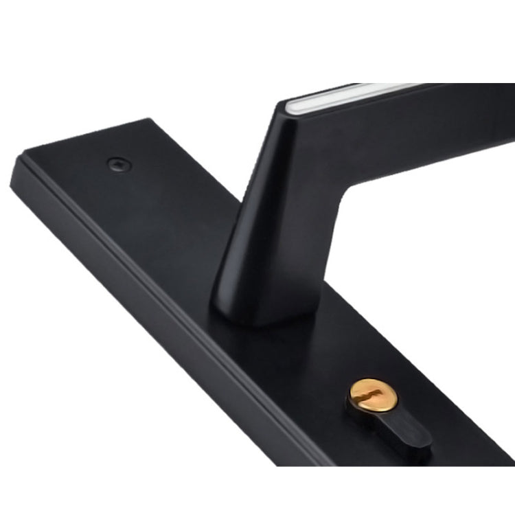 Indoor Black Silent Luminous Door Lock Aluminum Alloy Handle Lock, Specification: Mute Lock Body