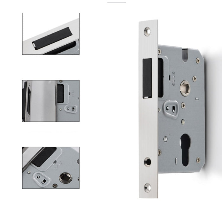 Indoor Black Silent Luminous Door Lock Aluminum Alloy Handle Lock, Specification: Mute Lock Body