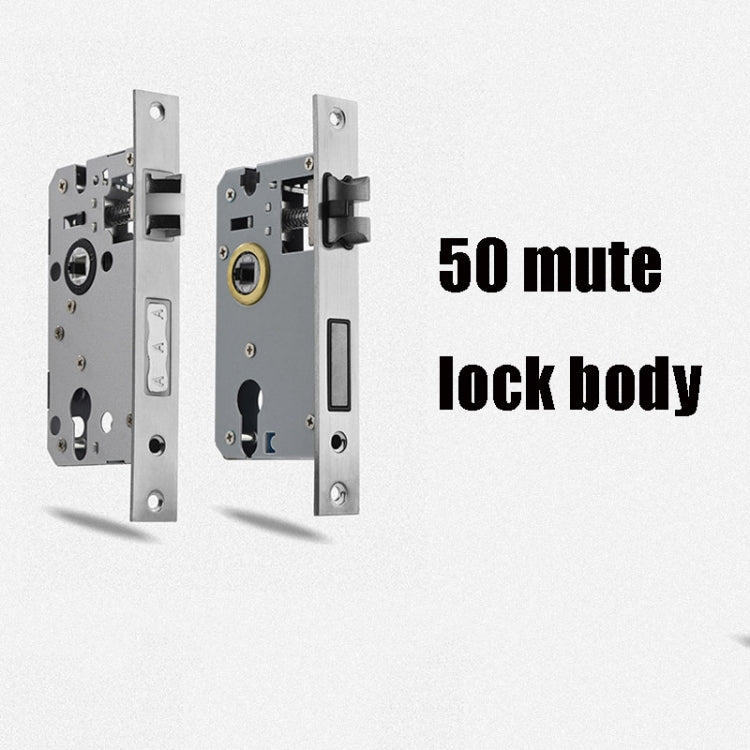 Indoor Black Silent Luminous Door Lock Aluminum Alloy Handle Lock, Specification: Anti-insertion Silent Lock Body