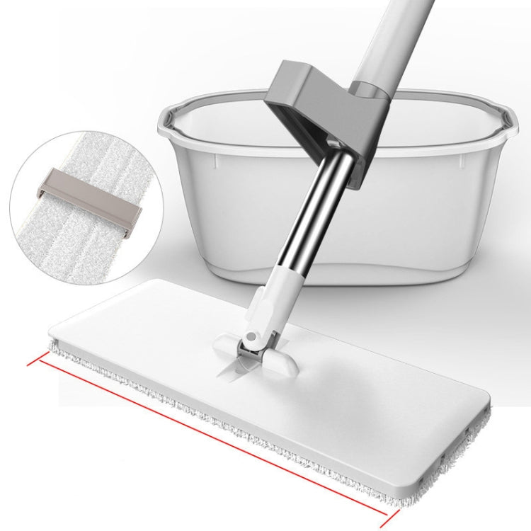 Hand-Free Household Large Mop Wet & Dry Floor Mop, Style:With Bucket, Specification:36cm (1 Rag)