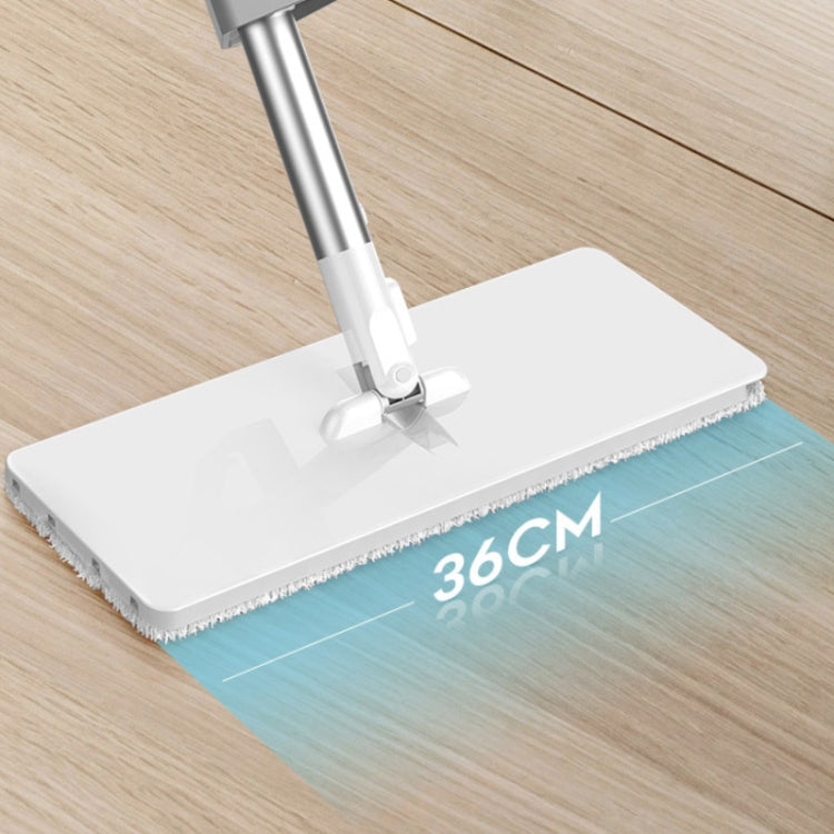 Hand-Free Household Large Mop Wet & Dry Floor Mop, Style:With Bucket, Specification:36cm (1 Rag)
