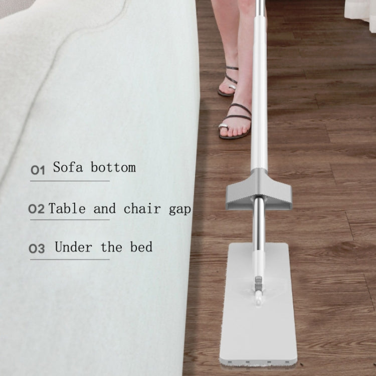 Hand-Free Household Large Mop Wet & Dry Floor Mop, Style:Without Bucket, Specification:36cm (3 Rag)