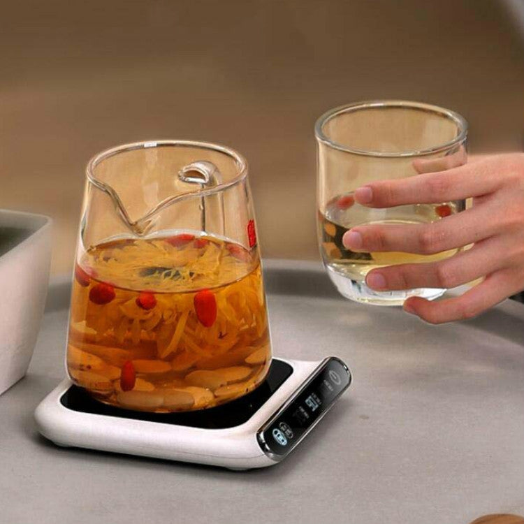 Smart 55 Degree Constant Temperature Coaster Winter Desktop Insulation And Warm Heating Usb Coaster(Wave Display)