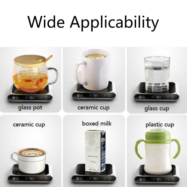 Smart 55 Degree Constant Temperature Coaster Winter Desktop Insulation And Warm Heating Usb Coaster(Wave Display)
