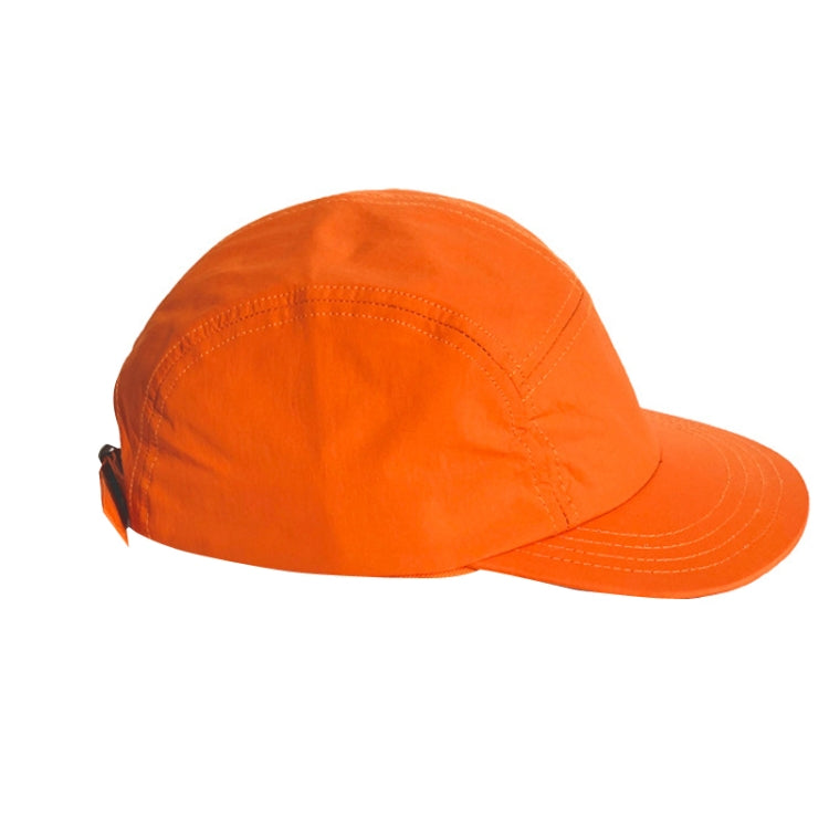 Short Brim Hat Solid Color Skateboard Flat Brim Five-Piece Hat, Size:One Size