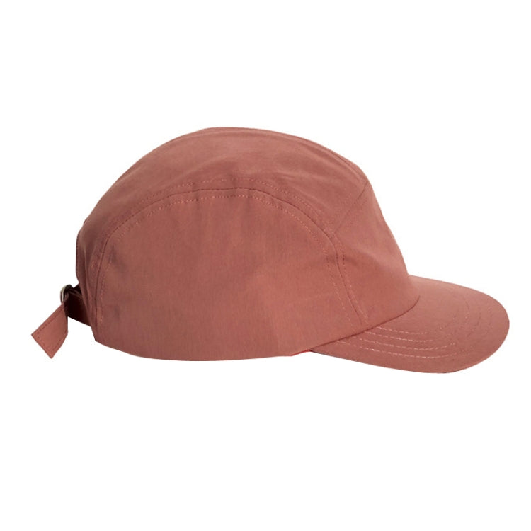 Short Brim Hat Solid Color Skateboard Flat Brim Five-Piece Hat, Size:One Size