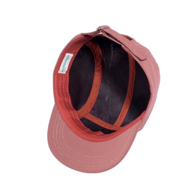 Short Brim Hat Solid Color Skateboard Flat Brim Five-Piece Hat, Size:One Size