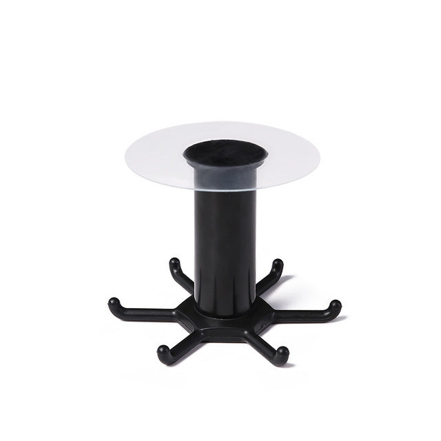 4 PCS Kitchen Storage Free Punching Multifunctional Rotatable Non-Marking Hook Rack, Style:Ceiling Hook