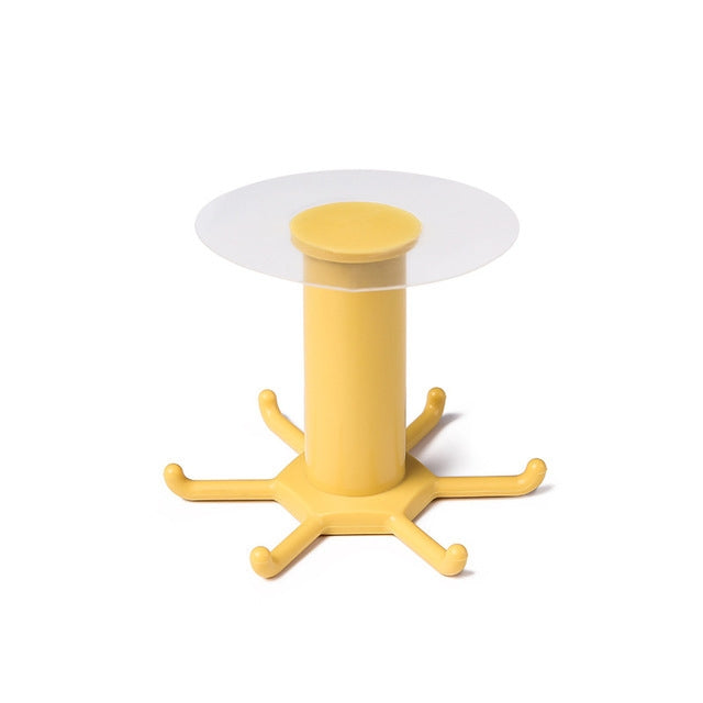 4 PCS Kitchen Storage Free Punching Multifunctional Rotatable Non-Marking Hook Rack, Style:Ceiling Hook