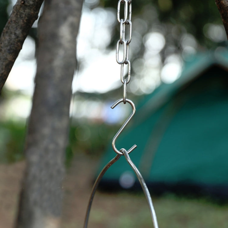 Portable Outdoor Stainless Steel Ring Camping Tripod Pot Rack Grill Ring