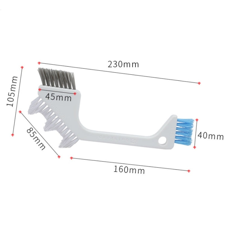 3 PCS Multi-Purpose Cleaning Brush Bathroom Tile Brush Kitchen Crevice Brush Bathroom Floor Tile Brush