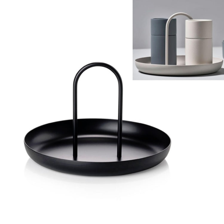Round Portable Tray Living Room Debris Desktop Storage Tray