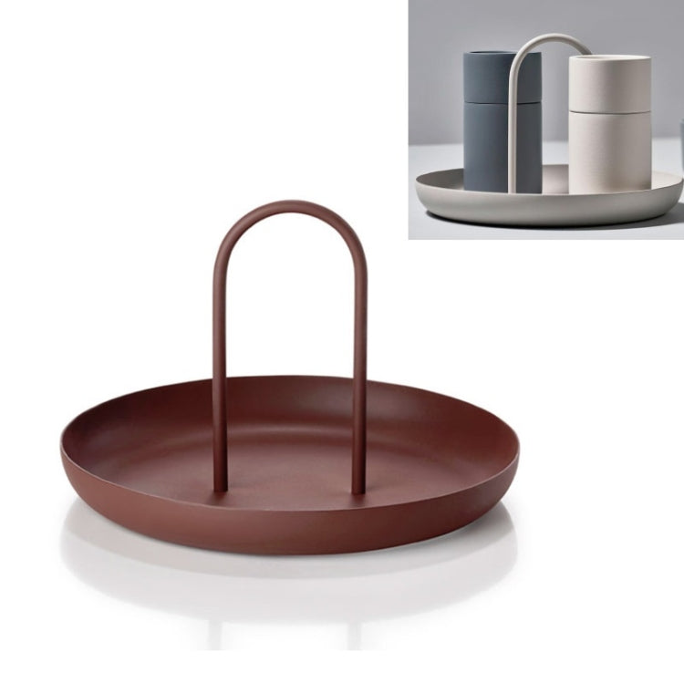 Round Portable Tray Living Room Debris Desktop Storage Tray