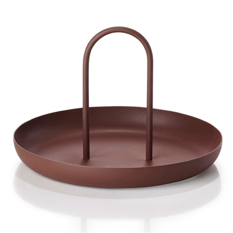 Round Portable Tray Living Room Debris Desktop Storage Tray