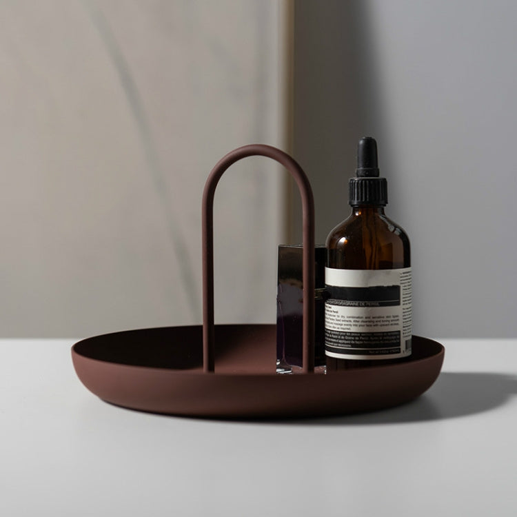 Round Portable Tray Living Room Debris Desktop Storage Tray