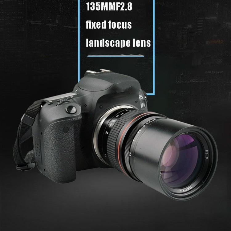 Lightdow 135mm F2.8 Full-Frame Telephoto Lens Fixed-Focus Landscape Lens