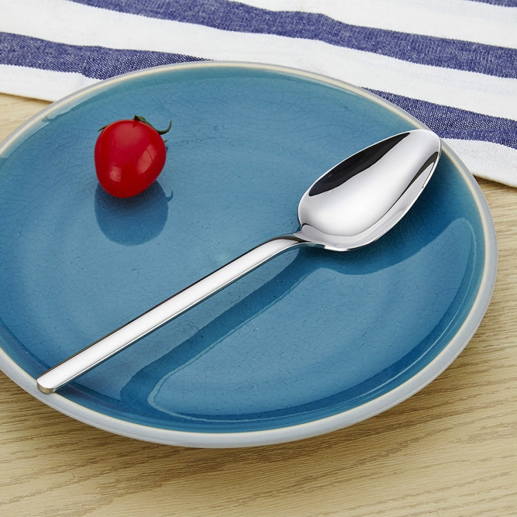 2 PCS Thick Stainless Steel Western Food Spoon Coffee Spoon, Size:S
