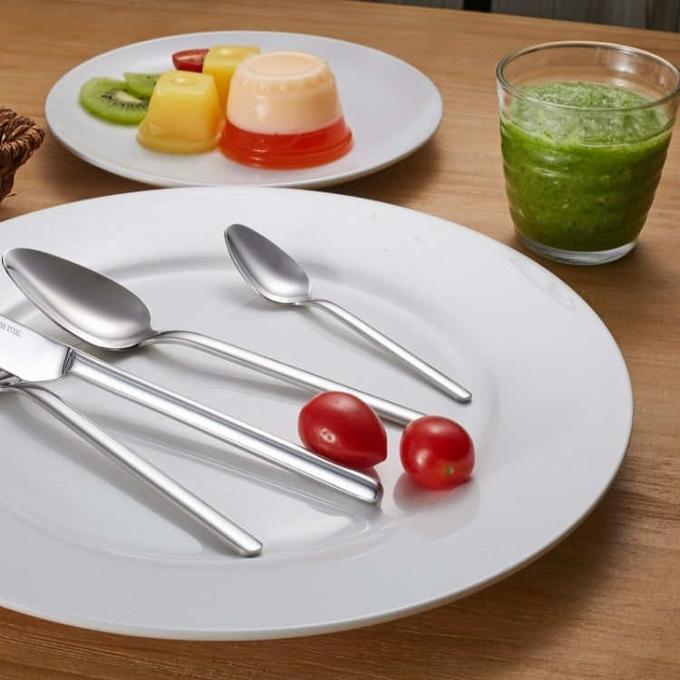 2 PCS Thick Stainless Steel Western Food Spoon Coffee Spoon, Size:S