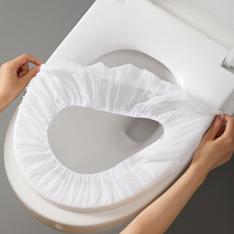 50 PCS Disposable Toilet Seat Cushion Travel Portable Toilet Cover Household Toilet Cover Random Colour Delivery