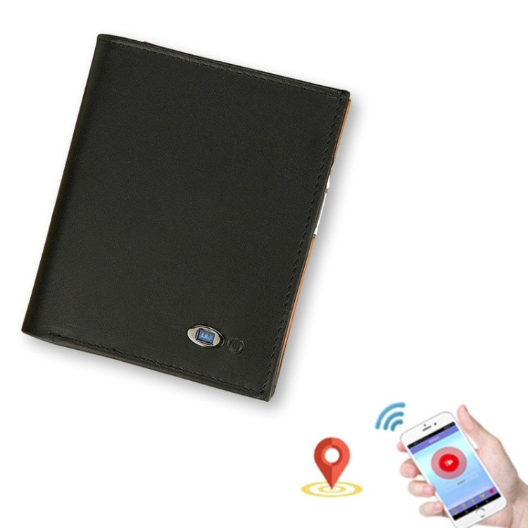 Men Leather Business Wallet Bluetooth Anti-Lost Alarm Smart Coin Purse