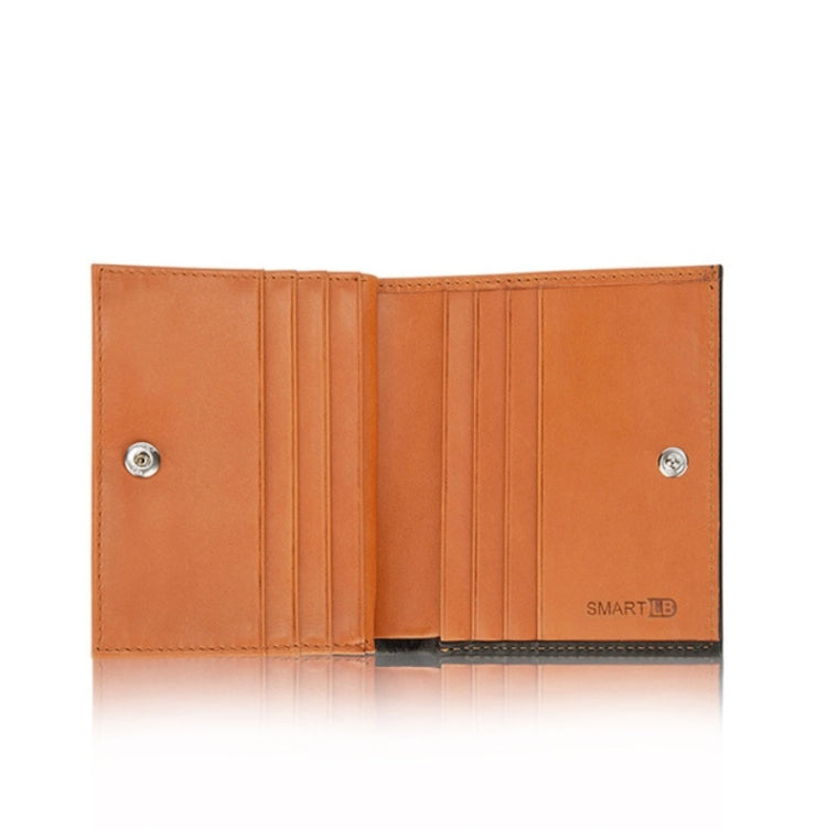 Men Leather Business Wallet Bluetooth Anti-Lost Alarm Smart Coin Purse