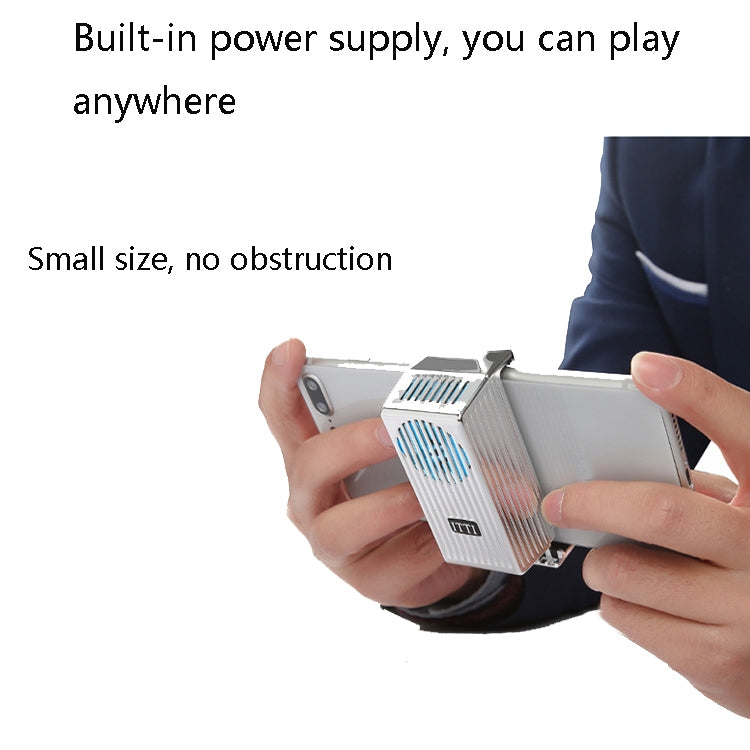 JLYC002 Semiconductor Cooler Cooling Fan Mobile Phone Radiator for 4-6.5 inch Mobile Phones(Silver Gray)