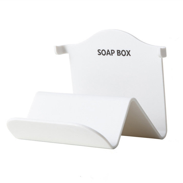 Multifunctional Hyperbolic Soap Shelf Bathroom Storage Rack Soap Holder(White)