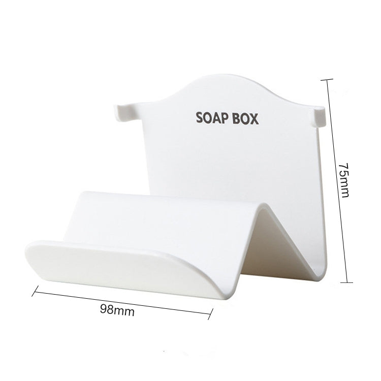 Multifunctional Hyperbolic Soap Shelf Bathroom Storage Rack Soap Holder(White)