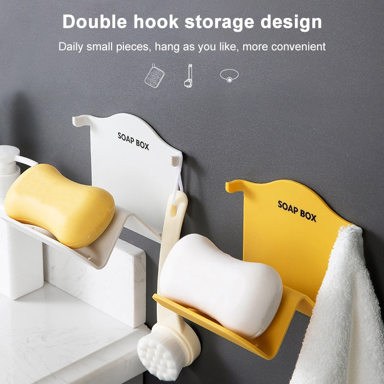 Multifunctional Hyperbolic Soap Shelf Bathroom Storage Rack Soap Holder(White)