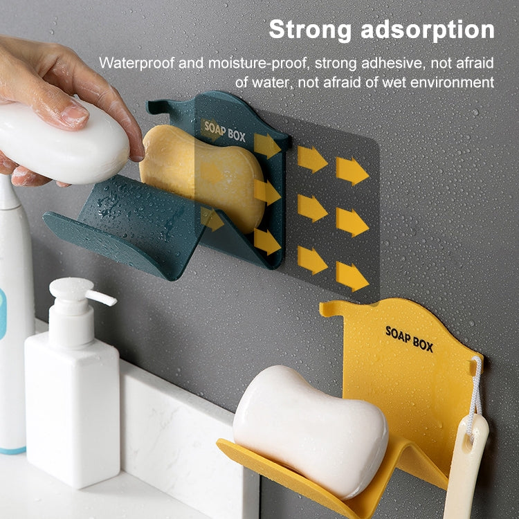 Multifunctional Hyperbolic Soap Shelf Bathroom Storage Rack Soap Holder(White)