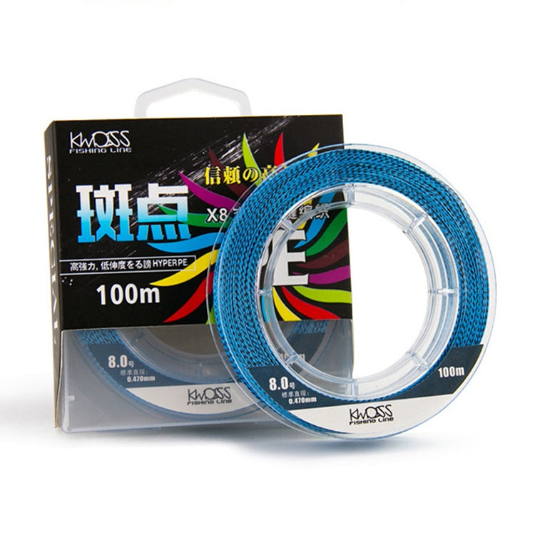 100m Dotted Stealth  Fishing Line PE Braided Fishing Line Wear-resistant Strong Pull, Line Number:1.5