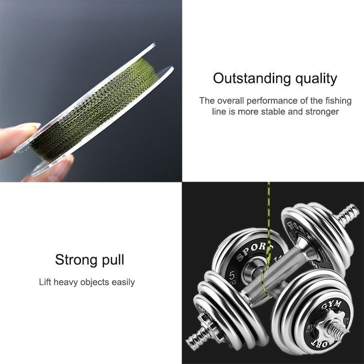 100m Dotted Stealth  Fishing Line PE Braided Fishing Line Wear-resistant Strong Pull, Line Number:1.5