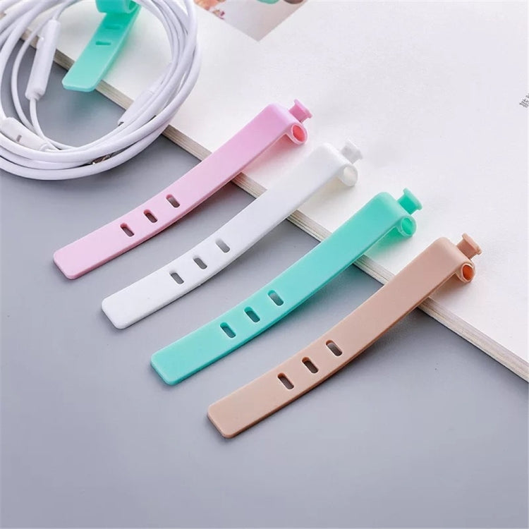 4 PCS Solid Color Cable Winder Organizer Holder Line Fixer Winder