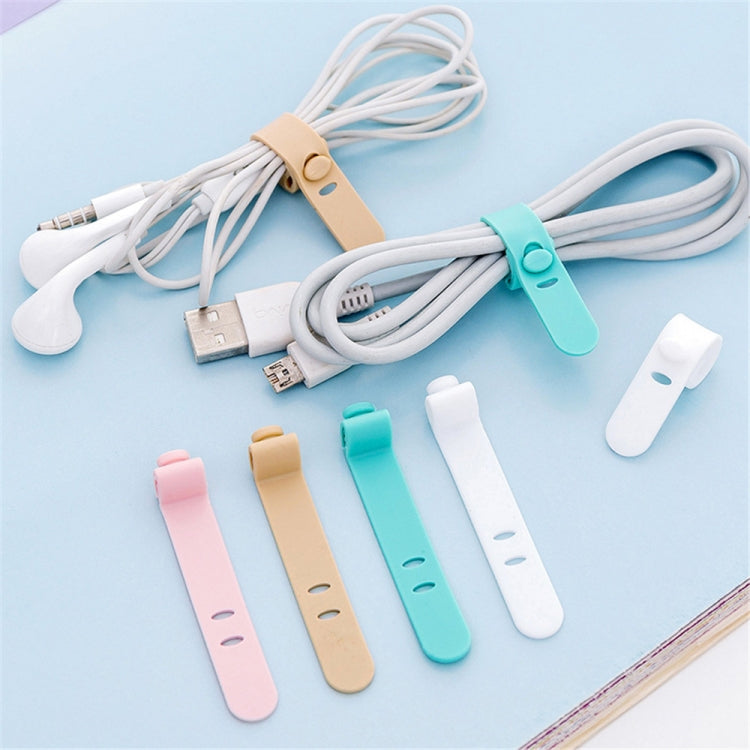 4 PCS Solid Color Cable Winder Organizer Holder Line Fixer Winder