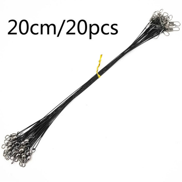 20 PCS Luya Front Wire With Pin Wire Anti-bite Wire, Size:20CM