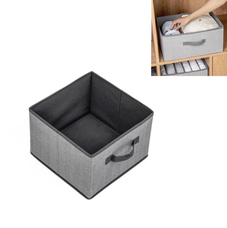 Non-woven Drawer Storage Box Square Uncovered Clothing Debris Sorting Box, Capacity:16L