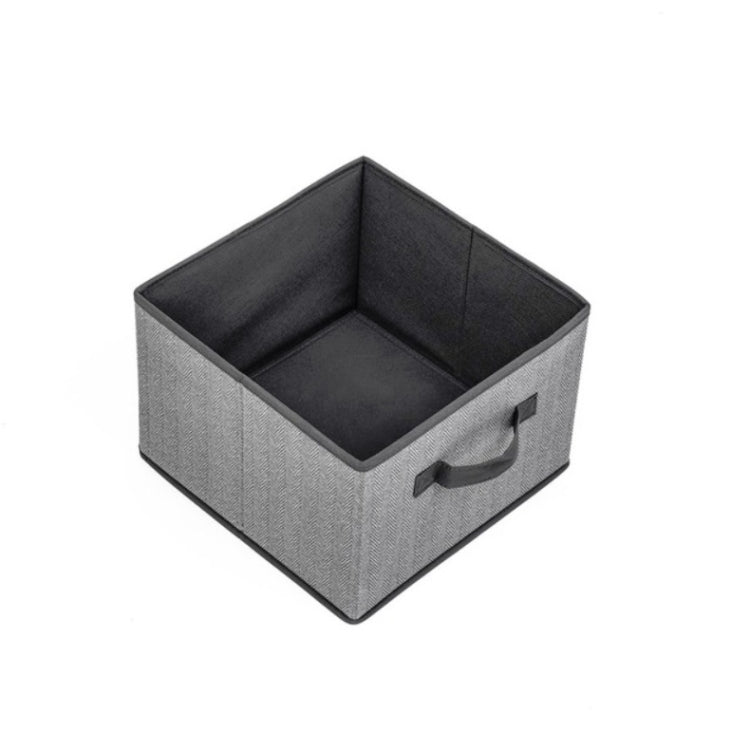 Non-woven Drawer Storage Box Square Uncovered Clothing Debris Sorting Box, Capacity:16L