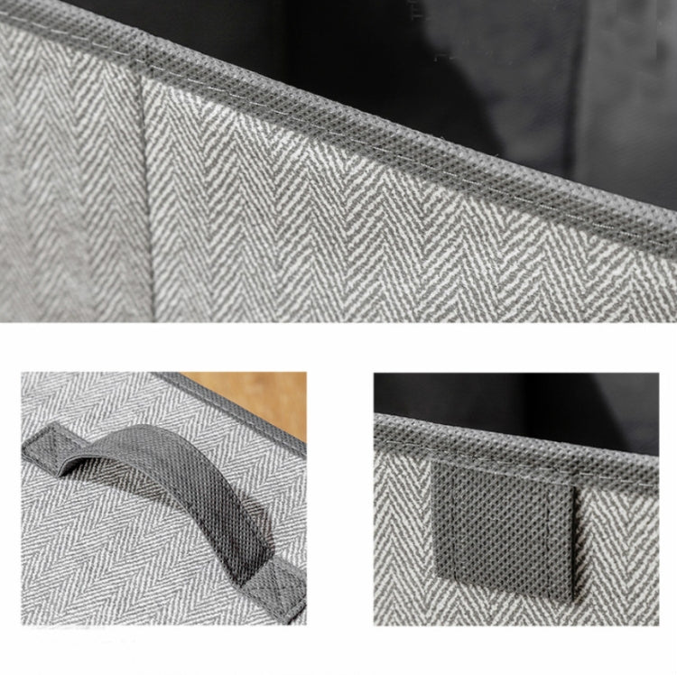 Non-woven Drawer Storage Box Square Uncovered Clothing Debris Sorting Box, Capacity:16L